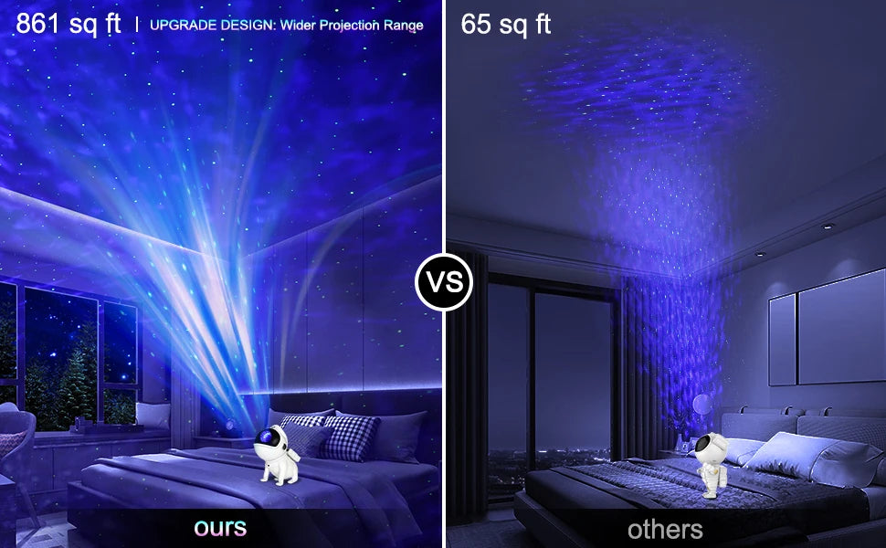 Space Dog Night Light Galaxy Star Astronaut Projector App Nebula Lamps  Led Lights For Children Bedroom Decorative Birthday Gift