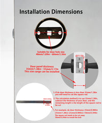 RAYKUBE M5 US Free Delivery Tuya BLE Smart Fingerprint Door Lock Electronic Lock with Password/Key/Card/Tuya APP Unlock