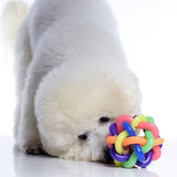 Fun Colorful Weave Style Bell Ball Pet Toy, Size: L (9*9*9cm), Size: L (9*9*9cm)