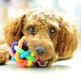 Fun Colorful Weave Style Bell Ball Pet Toy, Size: L (9*9*9cm), Size: L (9*9*9cm)