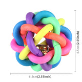 Fun Colorful Weave Style Bell Ball Pet Toy, Size: S (6.5*6.5*6.5cm), Size: S (6.5*6.5*6.5cm)