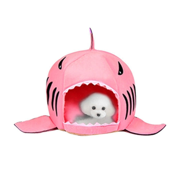 Indoor Pet Dog Puppy Cat Warm House Sharks Pet Sleeping Bed Nest, S Size: 42x42x42cm