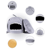 Indoor Pet Dog Puppy Cat Warm House Sharks Pet Sleeping Bed Nest, S Size: 42x42x42cm