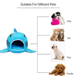 Indoor Pet Dog Puppy Cat Warm House Sharks Pet Sleeping Bed Nest, S Size: 42x42x42cm