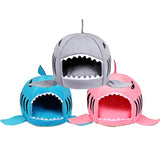 Indoor Pet Dog Puppy Cat Warm House Sharks Pet Sleeping Bed Nest, S Size: 42x42x42cm