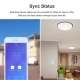 Sonoff T2 Touch 86mm Tempered Glass Panel Wall Switch Smart Home Light Touch Switch, Compatible with Alexa and Google Home, AC 100V-240V, EU Plug, 86mm/ 1 EUPlug