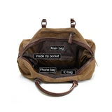 AUGUR 2012 Portable Casual Canvas Travel Handbag Baggage Shoulder Crossby Bag