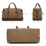 AUGUR 2012 Portable Casual Canvas Travel Handbag Baggage Shoulder Crossby Bag