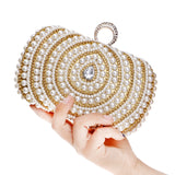 Women Fashion Banquet Party Pearl Handbag