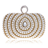 Women Fashion Banquet Party Pearl Handbag