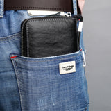 W111 Antimagnetic RFID Men Cowhide Leather Multifunctional Wallet Business Handbag with Gift Box, W111, with Gift Box