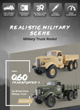 JJR/C Q60 Transporter-1 Full Body 1:16 Mini 2.4GHz RC 6WD Tracked Off-Road Military Truck Car Toy, Q60