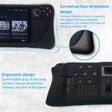 For Steam Deck Game Console Silicone Protective Case Set with Holder, Protective Set with Holder