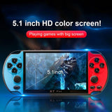 X7 Plus Retro Classic Games Handheld Game Console with 5.1 inch HD Screen & 8G Memory, Support MP4 / ebook, X7 Plus (Yellow + Red), X7 Plus (Yellow), X7 Plus (Blue + Red), X7 Plus (Blue), X7 Plus (Red)