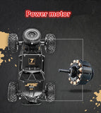 HD6241 1:16 Mountain-climbing Bigfoot Four-wheel Children Remote-controlled Off-road Vehicle Toy