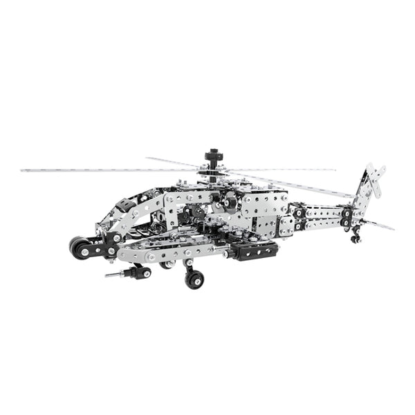 MoFun SW-021 DIY Stainless Steel AH-64 Helicopter Gunship Assembling Blocks, SW-021 AH-64 Helicopter Gunship