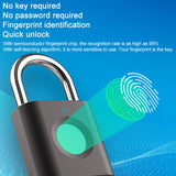 X007 Micro USB Charging Mini Metal Fingerprint Padlock Small Drawer Lock