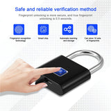 Stainless Steel Automatic Intelligent Fingerprint Padlock Electronic Lock, 10 Fingerprint Edition