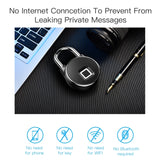 P22 Intelligent Waterproof Anti-theft Fingerprint Security Door Padlock, P22