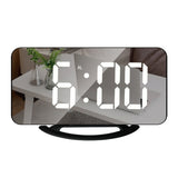 TS-8201-W Multifunctional LED Makeup Mirror Desk Clock Automatic Photosensitive Electronic Alarm