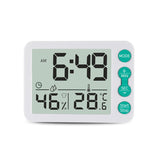 TS-9606-WR Large Screen Alarm Timer Temperature Humidity Meter(White Red)