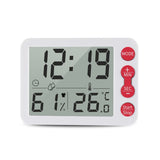 TS-9606-WR Large Screen Alarm Timer Temperature Humidity Meter(White Red)