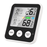 TS-9909-W Multifunction Large Screen Household Thermometer Hygrometer, TS-9909-B, TS-9909-W