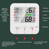 TS-9909-W Multifunction Large Screen Household Thermometer Hygrometer, TS-9909-B, TS-9909-W