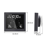 TS-WP10-W Waterproof Bathroom Wall Clock Timer Household Thermometer Hygrometer, TS-WP10-W, TS-WP10-B