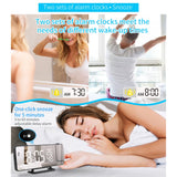 TS-9210 Digital Mirror Projection Alarm Clock With FM Radio & Temperature Humidity, TS-9210 With FM Radio