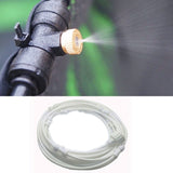 Outdoor Lawn Garden PE Hose Mist Watering Line Misting Cooling System with 21 x Mist Nozzles, Length: 15m, Length: 15m