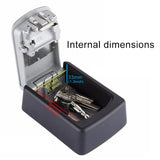 Wall-hanging Key Storage Box with Metal 4-Digit Password Lock