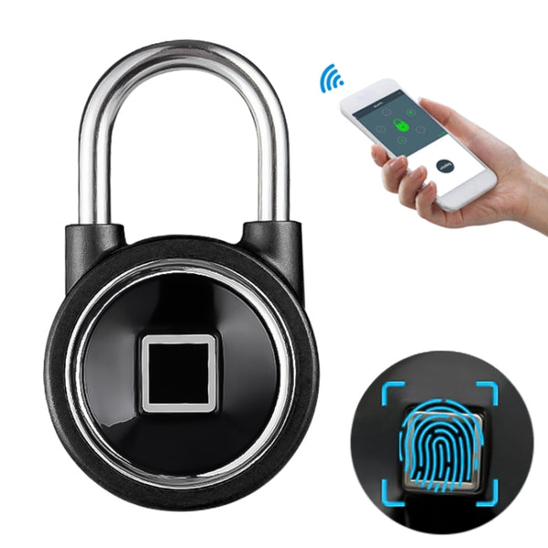 Waterproof Intelligent Bluetooth Fingerprint Padlock Remote Unlocking for iOS / Android, Fingerprint and Remote Padlock(Black), Fingerprint and Remote Padlock(Blue), Fingerprint and Remote Padlock(Silver)