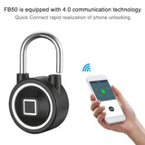 Waterproof Intelligent Bluetooth Fingerprint Padlock Remote Unlocking for iOS / Android, Fingerprint and Remote Padlock(Silver), Fingerprint and Remote Padlock(Black), Fingerprint and Remote Padlock(Blue)