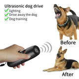 Tsattine N10 Ultrasonic Dog Repeller with LED Electricity Display & Flashlight, N10