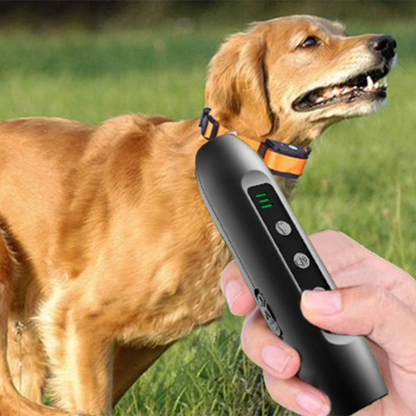 Tsattine N10 Ultrasonic Dog Repeller with LED Electricity Display & Flashlight, N10