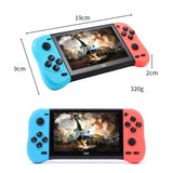 X50 5.1 inch Screen Handheld Retro Game Console 8G Memory with 6000+ Games, X50 / Black, X50 / Red+Blue