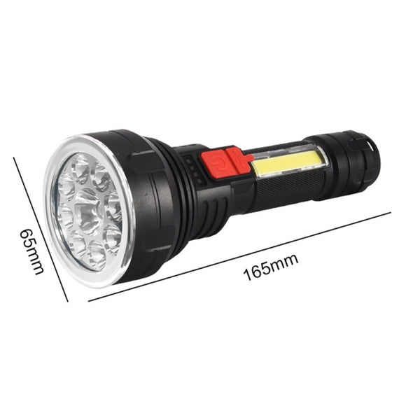 USB Rechargeable 9 LED Portable Flashlight