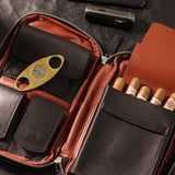 FIREDOG CL100 Portable Genuine Leather Moisturizing Cigar Bag