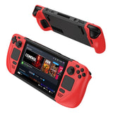 GKK For Steam Deck Color Contrast Anti-fall Game Console Case, GKK Case(Black), GKK Case(Red), GKK Case(Blue)