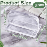 YX070 6pcs/Pack Acrylic Replaceable Fish Tank Cover Handle