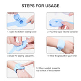 TA-4 10ml Portable Outdoor Silicone Alcohol Liquid Soap Handwashing Fluid Sunscreen Cream Split Bracelet Watch Wristband Sub-packing Box