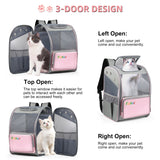 FUNADD Fold Breathable Pet Backpack Outdoor Shoulders Cat Bag, Pet Backpack