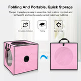 FUNADD Pet Bath Drying Box Portable Folding Dryer Cage, Suitable for Pets up to 5kg, Folding Dryer Cage