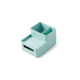 Desk-top Removable Pen Holder Stationery Box Assembly File Storage Box, 0115-2 (Blue Green), 0115-2 (Grey White)