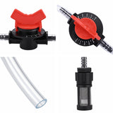 Venturi Fertilizer Applicator G1/2 Fertilizer and Filter Straw Kit with Four-point Connector, with Four-point Connector