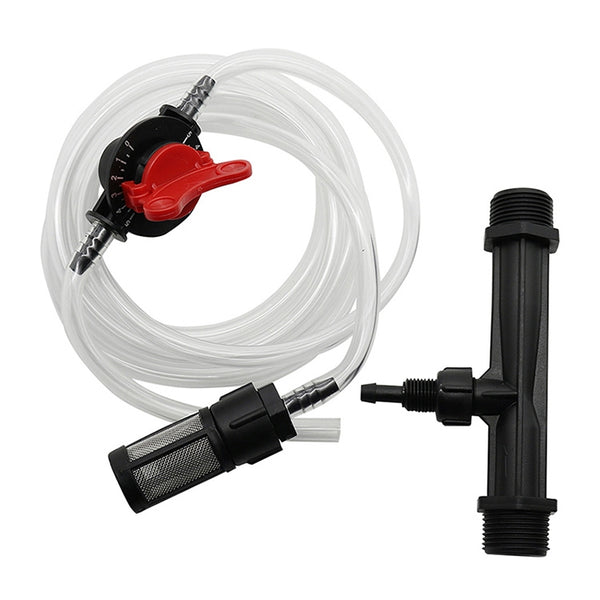 Venturi Fertilizer Applicator G3/4 Fertilizer and Filter Straw Kit with Six-point Connector, with Six-point Connector