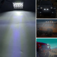 4/ 7 Inch 120W Combo off road Led Light Bars Spot Flood Beam for Work Driving Offroad Boat Car Tractor Truck 4x4 SUV ATV 12V 24V