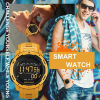 2020 NEW Smart Watch Sport Men Women Digital Smartwatch Fitness Tracker Waterproof Smart Watches Black/Yellow For NORTH EDGE