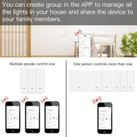 MoesHouse Tuya ZigBee Smart Light Switch with Scene Switch Kit No Neutral Wire No Capacitor Required work with Alexa Google Home
